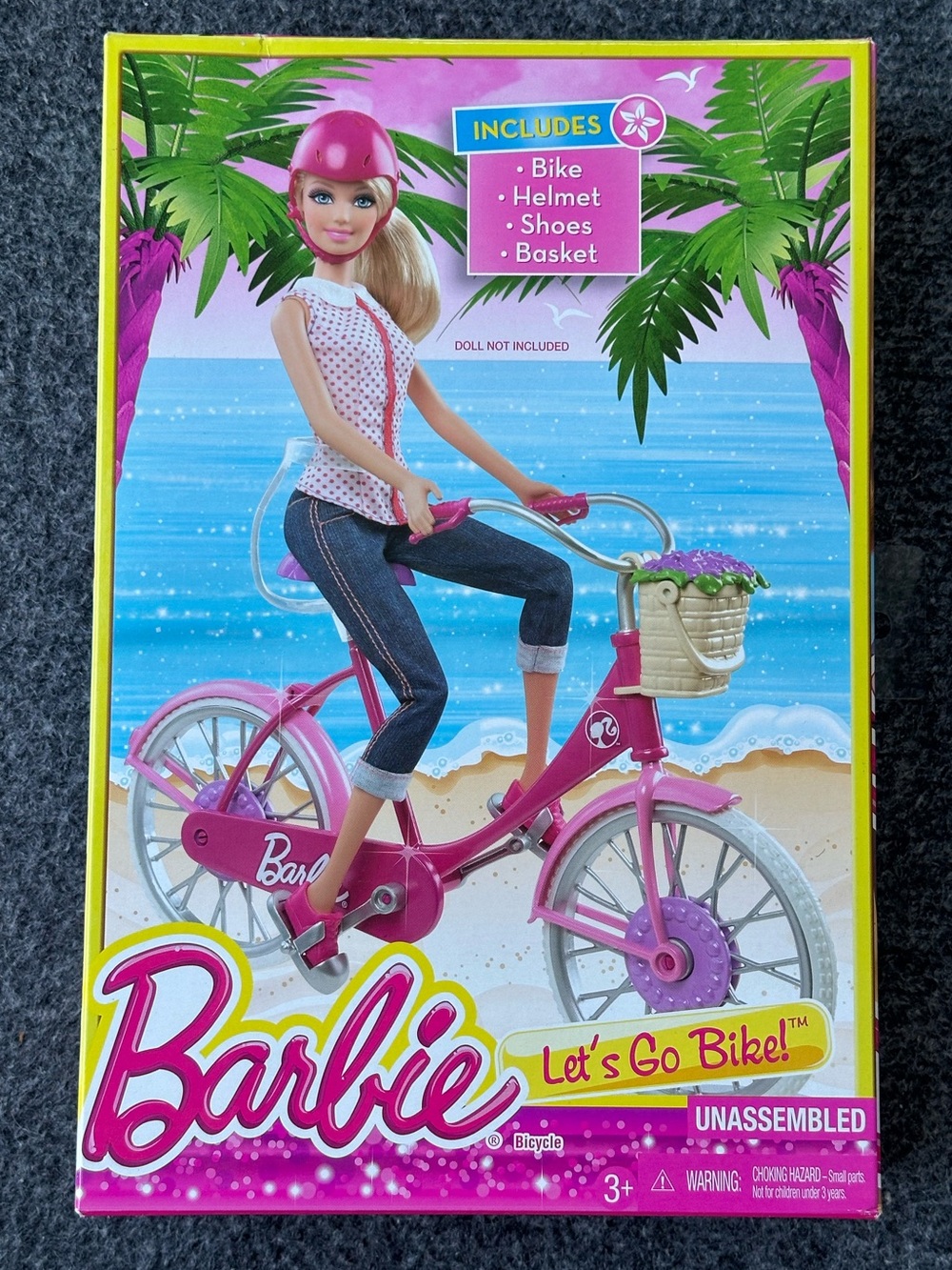 Barbie Let’s Go Bike! Accessory Pack - Pink Bicycle & Helmet (Doll Not Included)